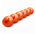 NEMAXX Fadenspule 6x FS1 Fadenkopf Doppelfaden Tap & Go Tippautomatik M10x1,25 LH 2,0mm, (Trimmerkopf für Motorsense / Freischneider–Schnittkreis 380 mm–Orange), drehzahlfest bis 10.500 U/min, effizientes Trimmen, bruchsicher