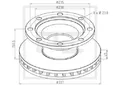 046.374-00A Bremsscheibe Ø 377 E1 90R-02 C0236/0024 passend für BPW