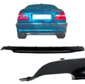Sport Heck Diffusor hinten matt paßt für Stoßstange BMW 3er E46 Cabrio Coupe Limo Touring