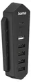 Hama 6in1 USB-Hub fr Playstation 5, 6 Ports (1x USB-C, 5x USB-A), Schwarz (00054406)