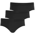 Jockey Slip Hypersoft 360 (3er Pack) ohne Eingriff, atmungsaktiv, Stretchbund schwarz L