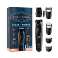 King C. Gillette Barttrimmer kabellos 4 Kammaufsätze Herren