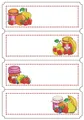 selbstklebende bunte Fruchtsticker aus der Serie VARIO