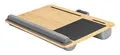 RICOO Laptopkissen Knietablett mit Kissen XXL Betttablett Laptoptisch Bambus & Mauspad Schoß Kissentablett LA0035 Notebook Laptop Unterlage Lapdesk Ständer Computer Tablett-Tisch für Couch Bett Sofa