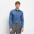 OLYMP Businesshemd No. Six 24/Seven super slim in bequemer Jersey-Qualität blau 39