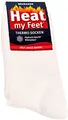 BRUBAKER 2 Paar Heat my Feet Unisex Thermo Socken Beige Größe 43-46