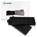 AllSpares Aktivkohlefilter (x2) für Dunstabzugshauben geeignet für Refsta K26, - Silber/Schwarz