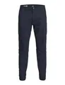 Herren Jack & Jones Hose Cargo Jogger Pants Paul Flake AKM 542 Twill Gummibund, Farben:Navy, Größe Hosen:31W / 34L