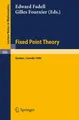 G. Fournier (u. a.) | Fixed Point Theory | Taschenbuch | Englisch (1981)