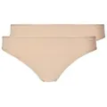 Skiny String Damen String 2er Pack Micro Advantage (Packung, 2-St) gerundeter Beinausschnitt beige 42