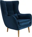 MIRJAN24 Polstersessel Estjano, Ohrensessel, Relaxsessel, Stilvoll Wohnzimmer Sessel (Farbe: Kronos 09)