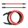 SOLARTRONICS Verlängerungskabel 4mm² inkl. Solarstecker 2x8m - PV Kabel H1Z2Z2-K beidseitig rot/schwarz - Photovoltaik Kabel mit Stecker - Solarkabel für PV Solaranlage - Made in Germany