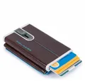 Piquadro Kartenetui Wallet Compact Blue Square Male Mahonagy