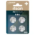 ITSON, CR2025 Batterien, 3V, Knopfzellen, 4 Stück Autoschlüssel, Uhren