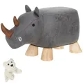 Sitzhocker Hocker Tierhocker Kinderhocker Kinderstuhl ab 2J Tiere Nashorn +e