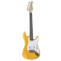 J & D E-Gitarre, ST-MINI BB E-Gitarre 3/4 elektrische Gitarre für Anfänger mit Single Coil und Humbucker Tonabnehmer Electric Guitar in Gelb, E-Gitarren, ST-Modelle, E-Gitarre, 3/4 elektrische Gitarre, Anfänger Gitarre gelb