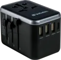 VERBATIM 49546 - Ladeadapter, UTA-04, 61W 3x USB-A, 1x USB-C 1x USB-C PD, 100-250
