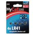 HyCell Alkaline LR41 (4 Stk., LR41, 30 mAh) (1516-0025)