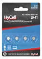 HyCell Alkaline Knopfzellen LR41 1,5V, 4 Stück, für Uhr, Waage uvm