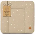 Totsy Baby Wickelauflage Wickelunterlage abwaschbar und wasserdicht - Wickelmatte zum Auflegen beige|braun 85 cm