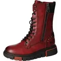 Mustang Damen Stiefelette Biker Boot Plateausohle Reißverschluss 1502-503, Größe:37 EU, Farbe:Rot - Rot - 37