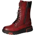 MUSTANG Damen Stiefelette Biker Boot Plateausohle Reißverschluss 1502-503, Größe:37 EU, Farbe:Rot