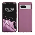 kwmobile Case kompatibel mit Google Pixel 8 Hülle - Schutzhülle aus Silikon metallisch schimmernd - Handyhülle Metallic Lavendel