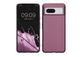 kwmobile Handyhülle Case für Google Pixel 8, Hülle Silikon metallisch schimmernd - Handyhülle Cover
