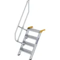 Munk Treppe 60° Stufenbreite 600 mm 4 Stufen Aluminium geriffelt (Gerüst) (228733)