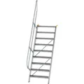 Alu-Treppe 60 Grad 4 Stufen B 600 mm lichte Höhe 970 mm Ausladung 811 mm, 600204