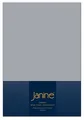 Janine Design Jersey Elastic Spannbetttuch Platin, 140x200 cm - 160x220 cm