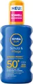 NIVEA SUN Schutz & Pflege Sonnenspray LSF 50+, wasserfestes Sonnencreme Spray