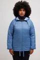 Ulla Popken Steppjacke Wendejacke Schmetterling 2-Wege-Zipper Stehkragen