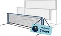 Hudora Multinetz Street Tennis Badminton Outdoor Netz Stabil Wetterfest