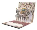 UNIQARD Glückwunschkarte Hochzeit Karte - Popup Karte 3D Karte - Außergewöhnliche Grußkarten zum Hochzeit- Geschenkideen, ideal für Gutscheine & Geldgeschenke - Für Kinder & Erwachsene (Hochzeit Pferde)