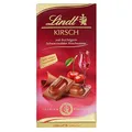 Lindt Schokolade Kirsch | 12 x 100 g Tafel | Vollmilch-Schokolade mit fruchtigem Schwarzwälder Kirschwasser, alkoholhaltig | Schokoladentafel | Schokoladengeschenk