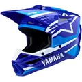 Alpinestars S-M3 Yamaha, Motocrosshelm Jugend - Blau/Hellblau/Weiß - YS