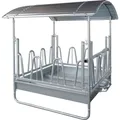 Kerbl Viereckraufe mit Palisaden-freßgitter 2x2