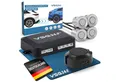 VSG24 Akustische Premium Einparkhilfe ECHO PLUS Parkhilfe zum nachrüsten PDC Rückfahrkamera (Rückfahrwarner mit Lautsprecher & 4 Sensoren Stecksystem Nachrüstsatz)