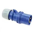 FAMATEL - Industriestecker IP44 | Schnellverkabelung für Niederspannung | 2P + 1T | 200-250 V | 16A | Blau