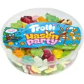 Trolli Hasenparty Fruchtgummis mit weißem Schaumzuckerboden 600g