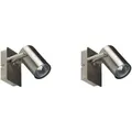 Beliani Wandleuchte, Silber, Metall, 10x15x7 cm, Lampen & Leuchten, Innenbeleuchtung, Wandleuchten
