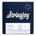 E-Gitarre Saiten von stringjoy – Nickel Wunde E-Gitarre String Sets – Handmade in Nashville, TN, USA – Light, Medium, Heavy Gauge Packungen & mehr Balanced Medium (11-50) 1-Pack