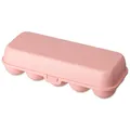Koziol EGGS TO GO Eierbox für 10 Eier, Aufbewahrungsbox mit Clipverschluss, Eierbehälter für Kühlschrank, Eierkarton aus Kunststoff, Eieraufbewahrungsbox, Eierdose (Sweet Pink, 10 Eier)