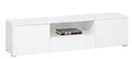 Lowboard SPICE, B 165 cm, Weiß Hochglanz, Weiß matt, 2 Türen und 1 Schublade