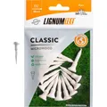 Longridge Golf Zubehör Lignum 38 mm Tees 12 PK, Weiß