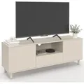 Tv-möbel 140 Cm Bertille 3 Holztüren Beige
