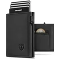 Geldbörse Herren mit RFID Schutz, Slim Wallet mit Münzfach, 10 Karten Portmon...