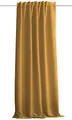 HOMEbasics | Akustikvorhang Uni | ACUSTICO | Lärm-, Hitze-, Kälte- und Zugluft-Schutz + abdunkelnd | Curry | 245 x 135 cm