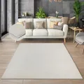 the carpet Cosy – Kuscheliger Fellteppich, Weich & Elegant, Waschbar und Für Fußbodenheizung Geeignet, Öko-Tex Zertifiziert, Hochwertiger Kunstfell Teppich, Creme, 70 x 140 cm